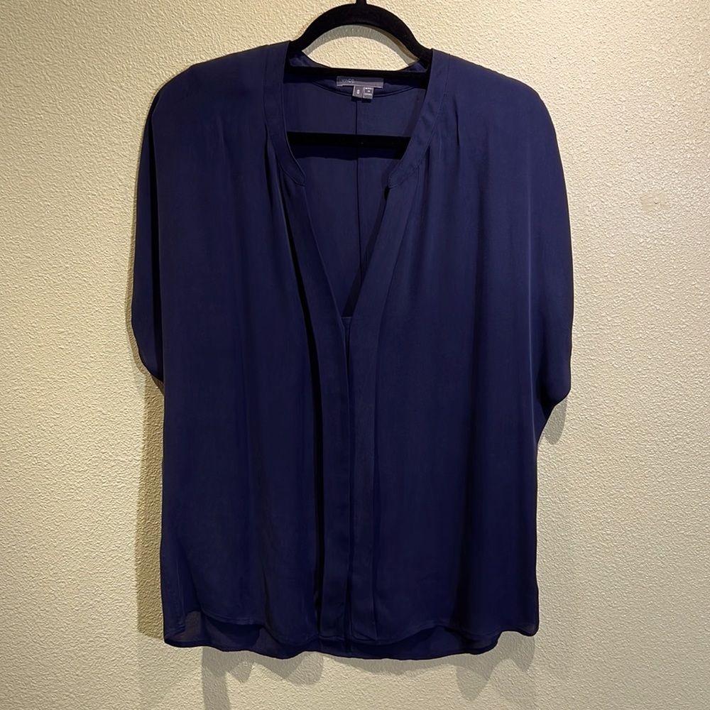 Vince shirt, navy blue, size small.